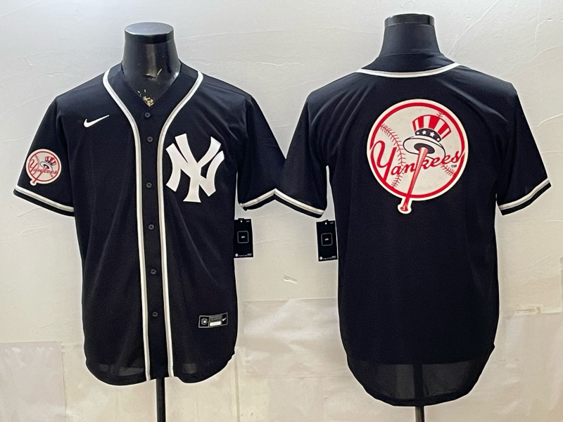 Men 2026 New York Yankees blank black Nike MLB Jersey 0536015->new york yankees->MLB Jersey
